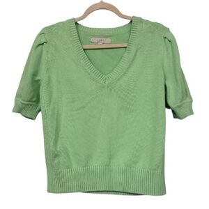 LOFT | Short Puff Sleeve Sweater